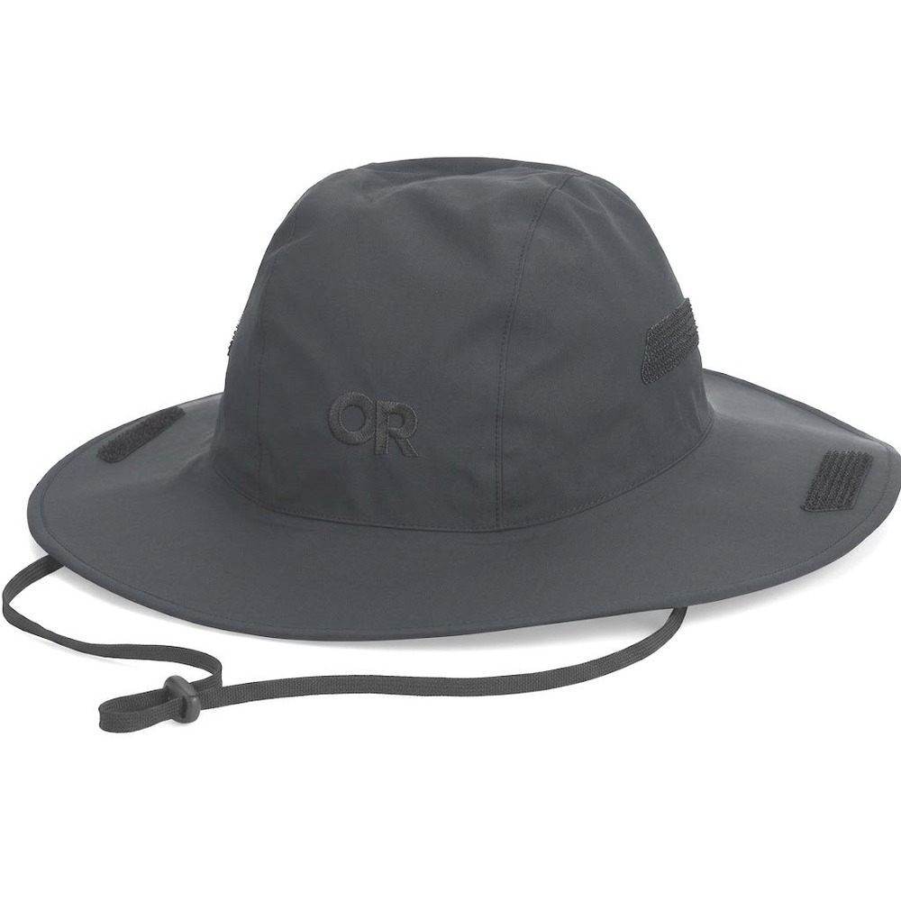 Outdoor Research Seattle Sombrero Rain Hat Black Large Waterproof Large - AC